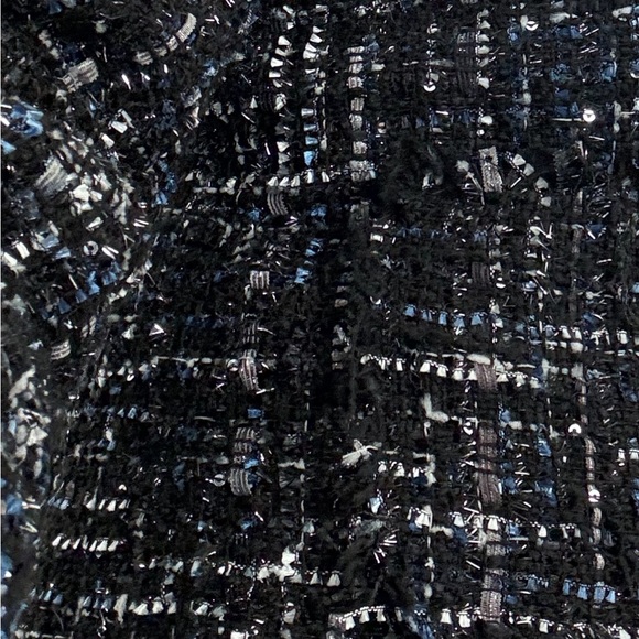 Trendy open front metallic tweed jacket by Bagatelle - Picture 9 of 9